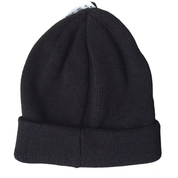 Adidas Originals Trefoil Beanie Knit Hat Black Gold - Picture 2 of 9